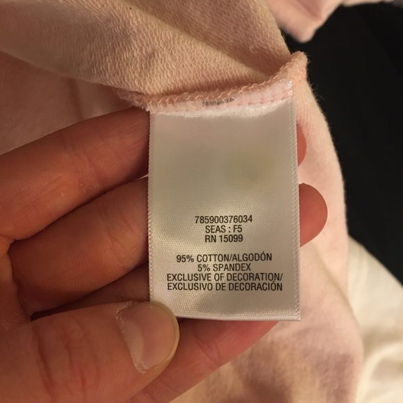 Everlast Pale Pink Hooded Short Sleeve Sweatshirt - Picture 5 of 5